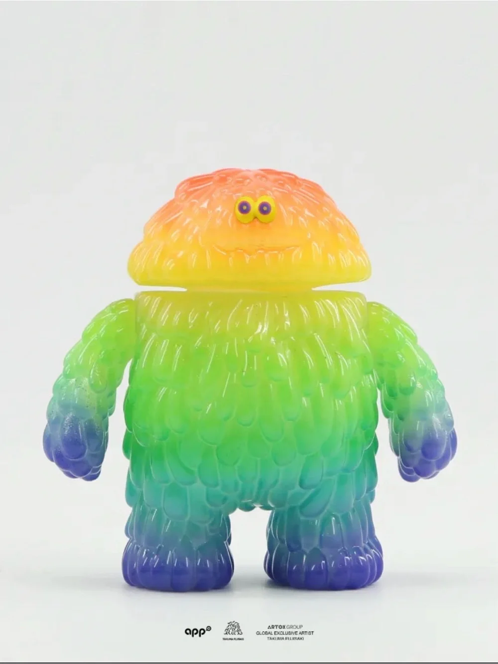 Takuma Fujisaki Mogols Mutant Glow Rainbow Pinker Sofubi Figure